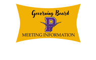 Governing Board Meeting Information with PUSD logo